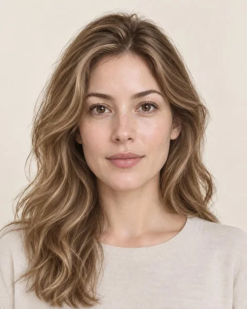 After: Honey blonde